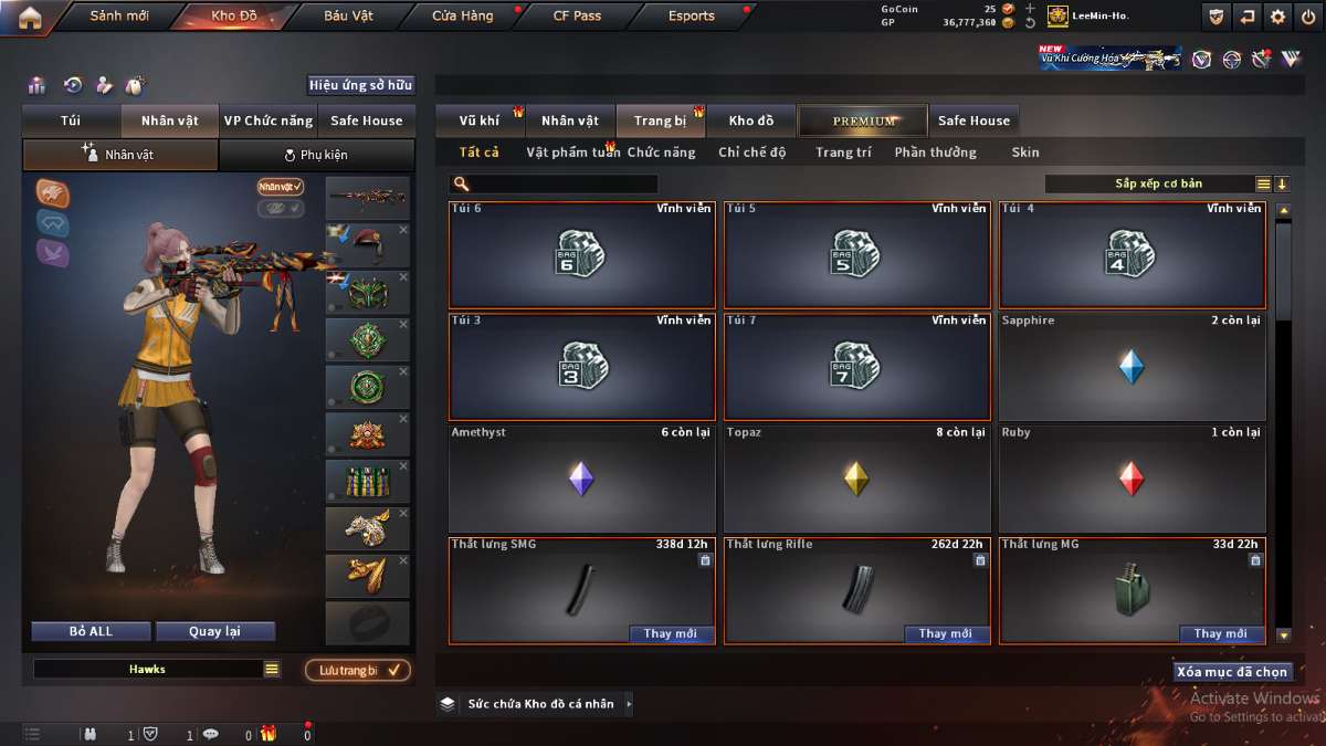 shop acc cf uy tin gia re